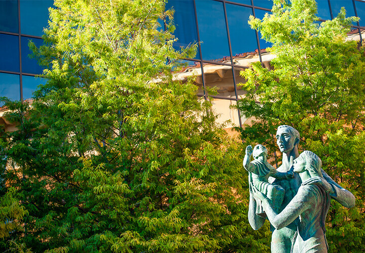 McCombs family statue