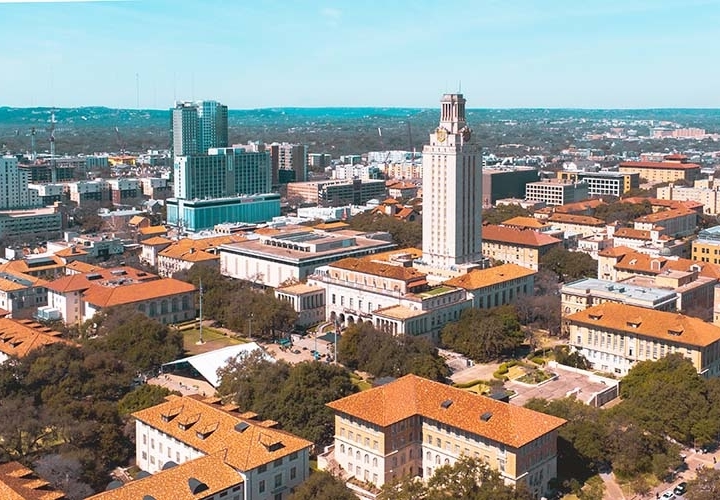 UT Tower Landscape