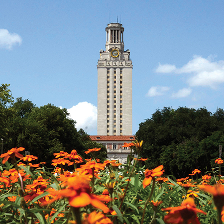 Tower with Orange Flowers